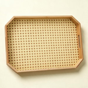 طوفرية خشب السيف غاليري، 38×27×5 سم، خيزران - بيج product image