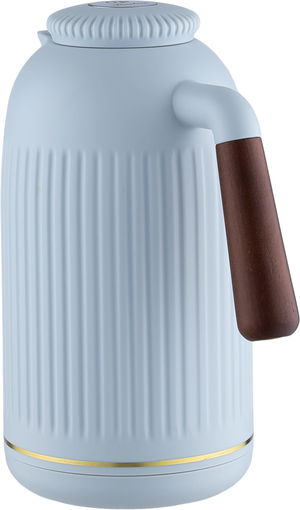 Everest Jayda Thermos, 1 liter, thermal glass inner shell, plastic outer shell - white product image 2