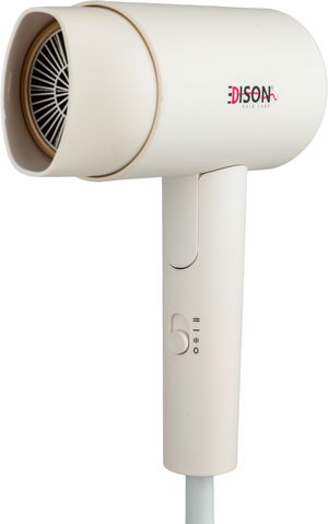 مجفف شعر إديسون، 1600-1900 واط، 15x8x25.3 سم، 3 مستويات للحرارة، مرفق حقيبة، KF-3153 - كريمي ذهبي product image 2