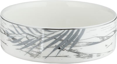 طقم عشاء بورسلان زجاج السيف غاليري، 24 قطعة، مشجر - ابيض فضي product image 3