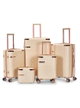 طقم شنط سفر ABS ليمرا، 6 مقاسات، 4 عجلات، WM-238 - بيج ذهبي product image 3