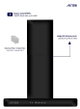 Arrow RO-60RHMB Kitchen Extractor, 60cm, 270W, High Suction Speed, 1000 m³/h Suction Power, 4 Filters - Black product image 3