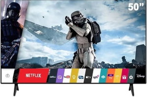 تلفزيون سمارت بدون اطار دانسات، 50 بوصة، 4K UHD، شاشة QLED، نظام ويب او اس، ريسيفر مدمج، DTD50BU - اسود product image