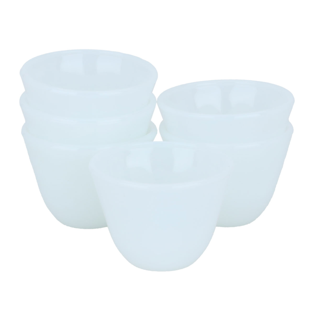 Saif Gallery Porcelain Arabic Coffee Cup Set, 12 Pieces, 60 ml - White product image 1
