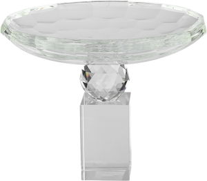 ستاند تقديم حلا زجاج السيف غاليري، 20×20×16 سم، دائري - شفاف product image 2