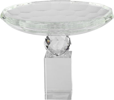 ستاند تقديم حلا زجاج السيف غاليري، 20×20×16 سم، دائري - شفاف product image 2