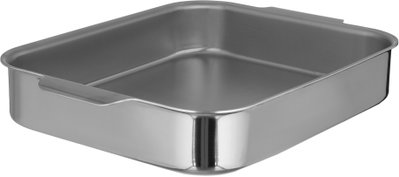 صينية فرن ستانلس استيل روبوست، 35x29 سم، مستطيل - فضي product image 2