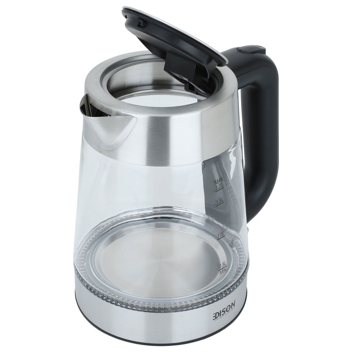 غلاية كهربائية إديسون، 1.7 لتر، 1850-2200 واط - شفاف product image 2
