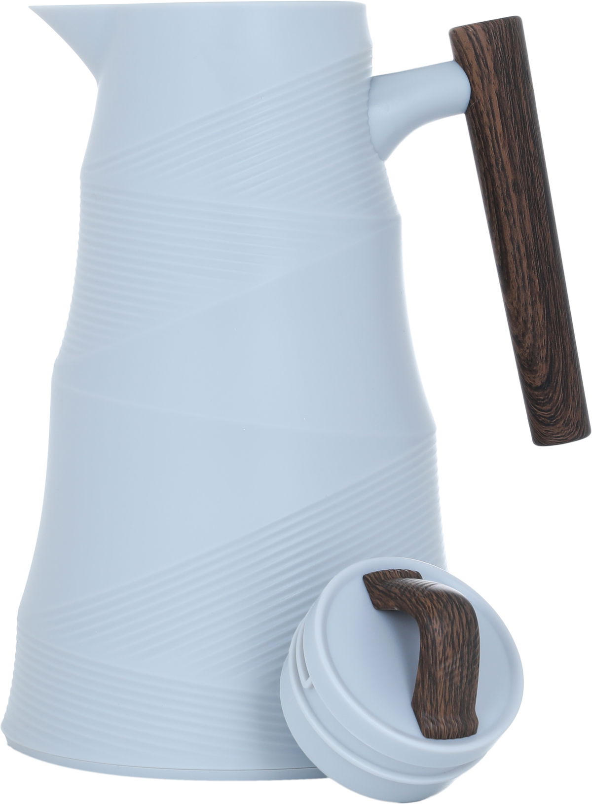 Bamboo Glory Thermos, 1 liter, glass inner container, plastic outer shell - pearl product image 4
