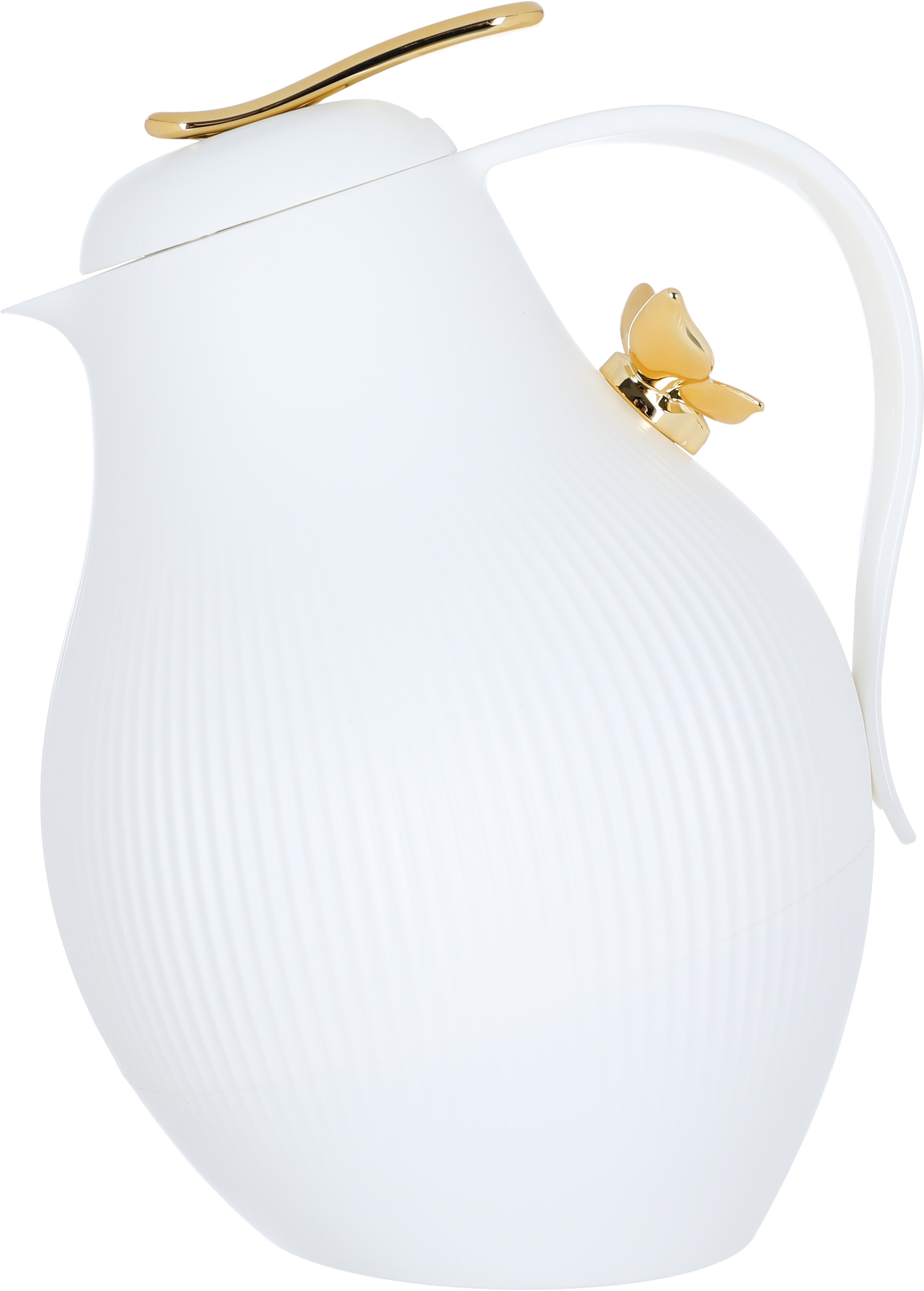Al Saif Gallery Dora thermos, 1.5 liters, thermal glass inner container, plastic outer shell - white product image 1