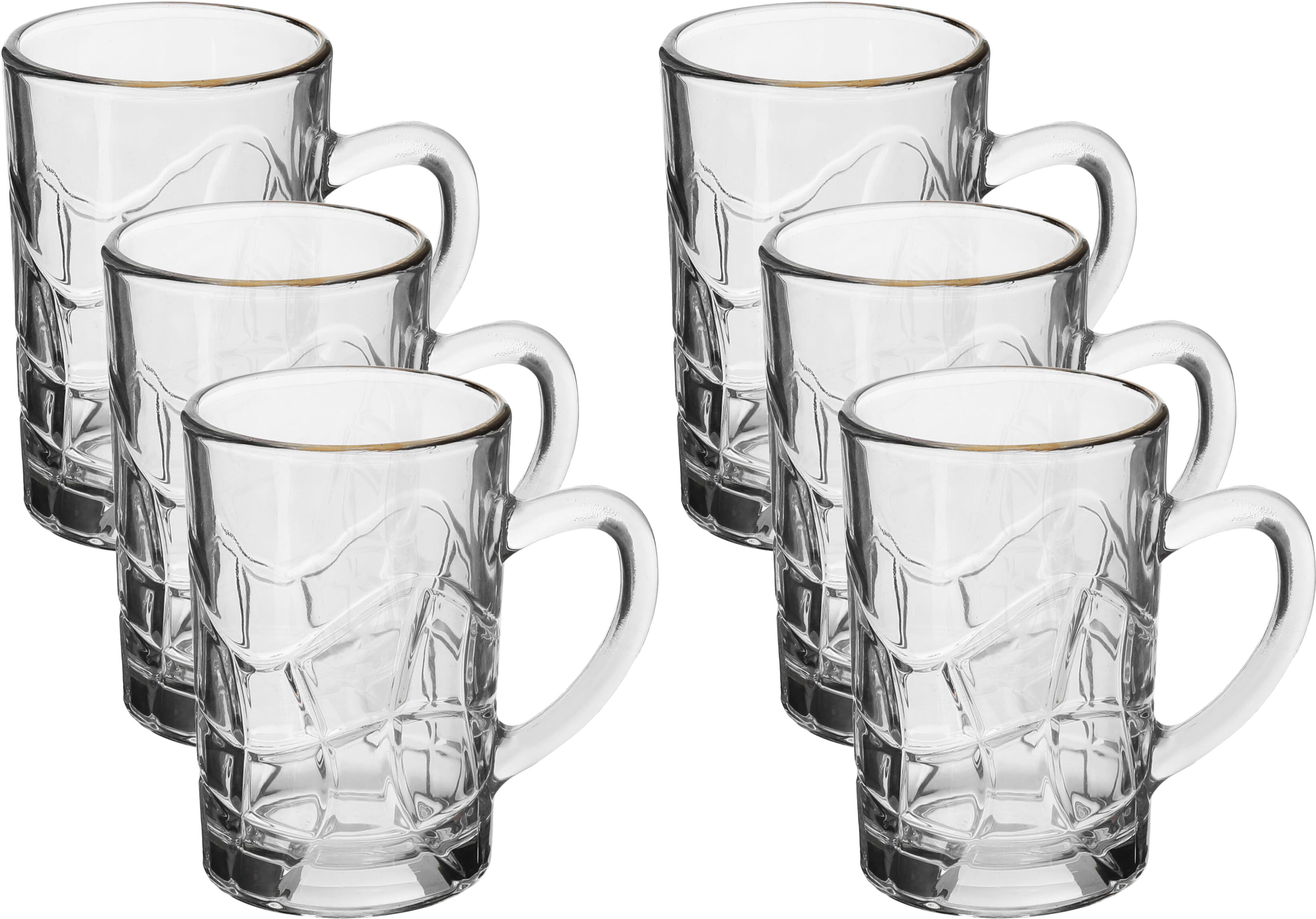 Max Glass Tea Cup Set, 118 ml, 6 Pieces - Clear product image 1