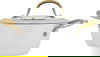 طقم قدور جرانيت بغطاء زجاج ويد ذهبي روكي، 7 قطع - بيج product image 3