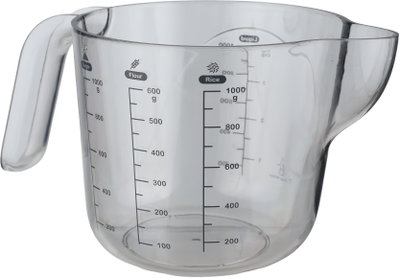 Al Saif Gallery Acrylic Measuring Cup, 1 Liter - Transparent Gray product image 4