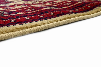 سجاده سوبر تيماء شكل مستطيل، 0.80×2 سم، صنع آلياً - احمر بيج product image 3