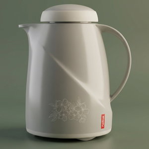 Helios thermos, 0.3 liters, plastic outer shell, thermal glass inner shell, plastic outer shell - white product image