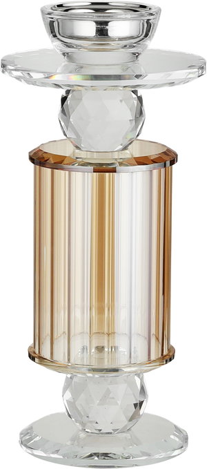 مبخرة زجاج السيف غاليري، 9.5x9.5x28.5 سم - شفاف عسلي product image 2