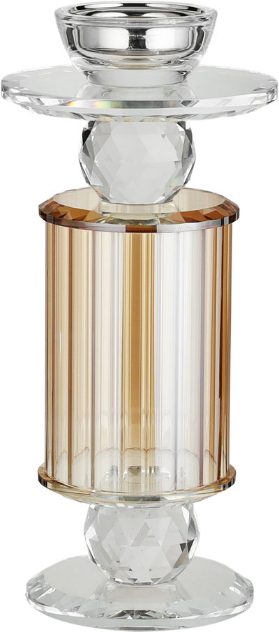 مبخرة زجاج السيف غاليري، 9.5x9.5x28.5 سم - شفاف عسلي product image 2