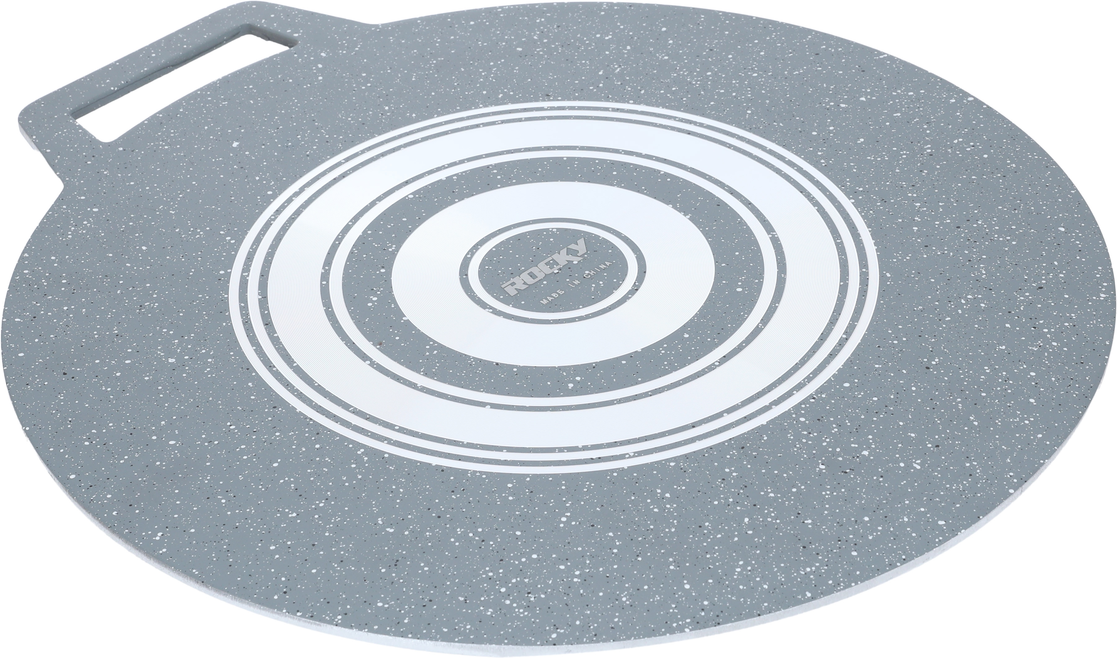 Rocky Flat Crepe Granite Pan, 40 cm, with Handle - Grey product image 2