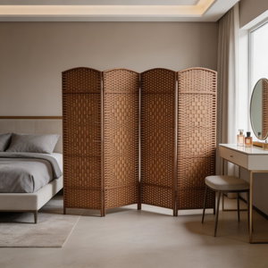 فاصل للغرف خشب الخيزران، 5×200×180 سم، 4 الواح - خشبي product image 2