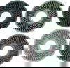 قاعدة أكواب سيليكون السيف غاليري، 9.5 سم، 4 قطع - أبيض أخضر product image 1