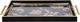 Tofaria Al Saif Gallery Glass, 30 x 47 cm, rectangle, golden rose pattern, handle - black product image 1