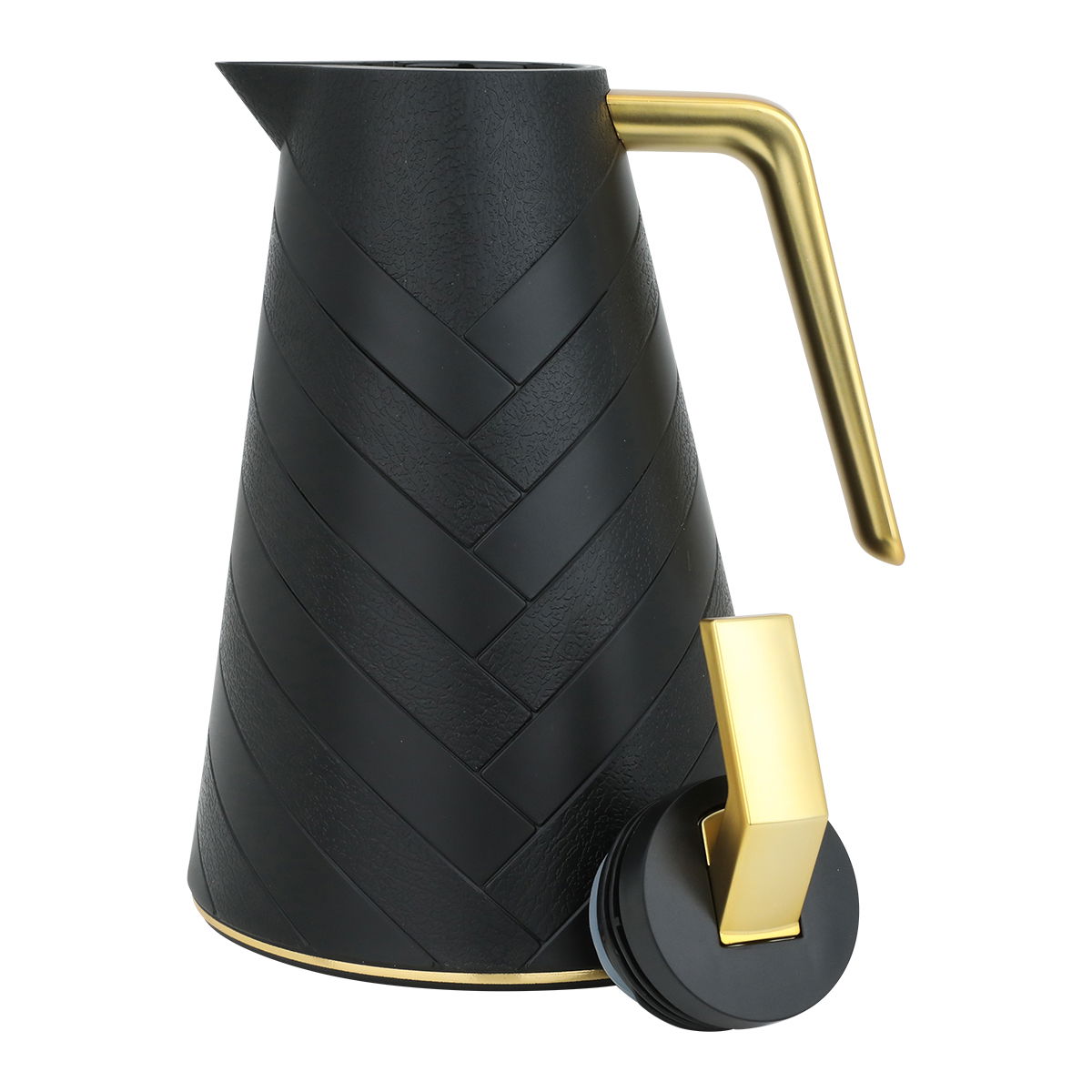 ترمس جلوري، 500 ملل، حافظة داخلية زجاج، هيكل خارجي بلاستيك - أسود product image 5