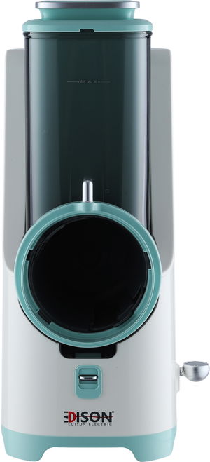 Edison MDQ3 Vegetable Chopper, 80W, 7 Cutting Blades, Special Squares Cutting Blade - White Light Green product image