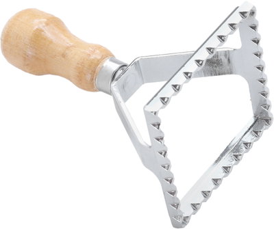 Al Saif Gallery Steel Dough Cutter, 7 x 7 x 11 cm, Wooden Handle - Silver product image 3