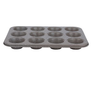 قالي ميني كب كيك جرانيت باك شيف، 25.5×19.5×2.1 سم، مستطيل، 12 موضع -كابتشينو product image 3
