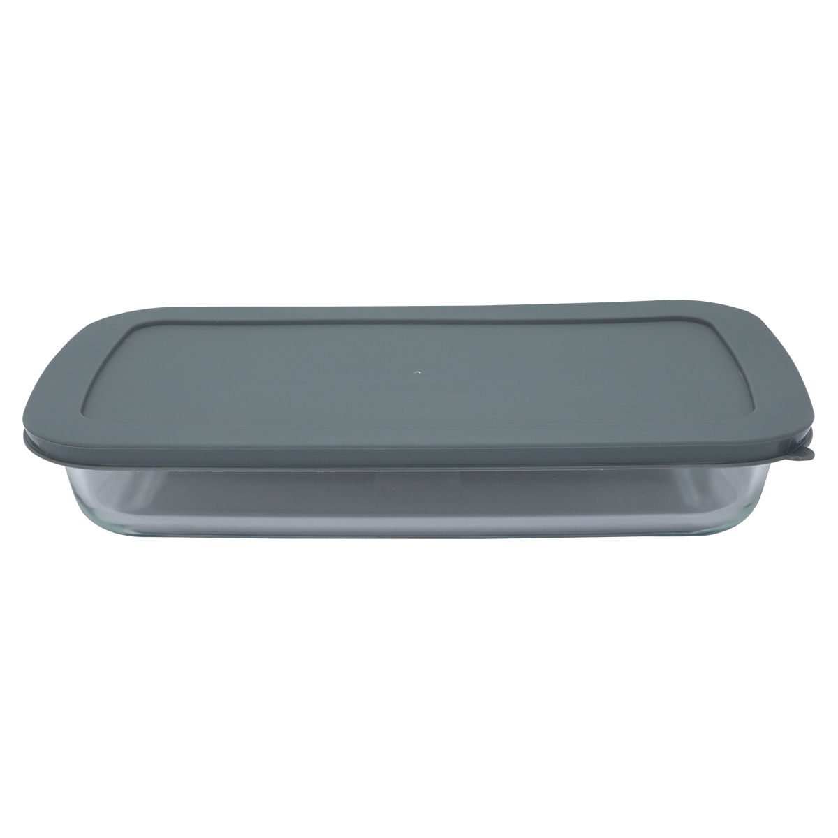 Al Saif Gallery Max Glass Oven Tray, 2.2 Liter, 34.5x20.8x5.2 cm, with Lid - Transparent product image