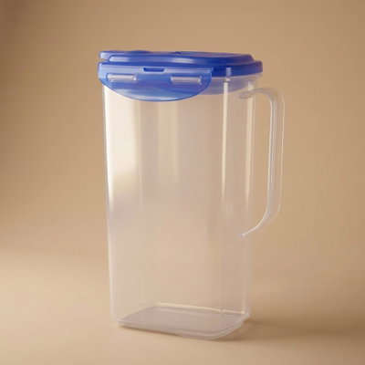 جيك بولي بروبيلين لوك اند لوك، 1.5 لتر، غطاء - شفاف ازرق product image 1