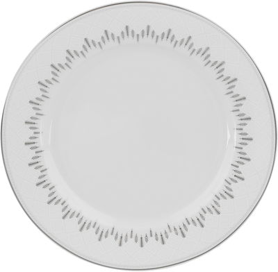 طقم سفرة بورسلان السيف غاليري، 24 قطعة، نقش هرم - ابيض رمادي product image 5