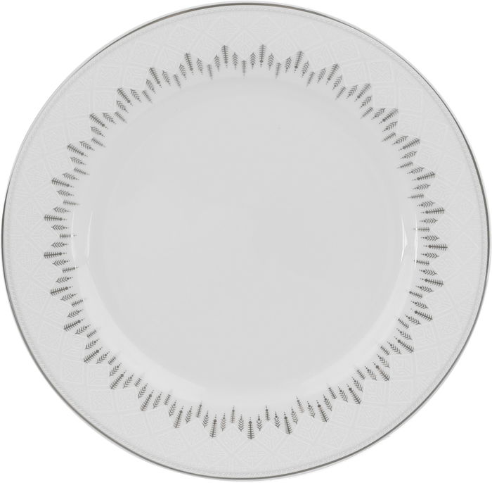 طقم سفرة بورسلان السيف غاليري، 24 قطعة، نقش هرم - ابيض رمادي product image 5