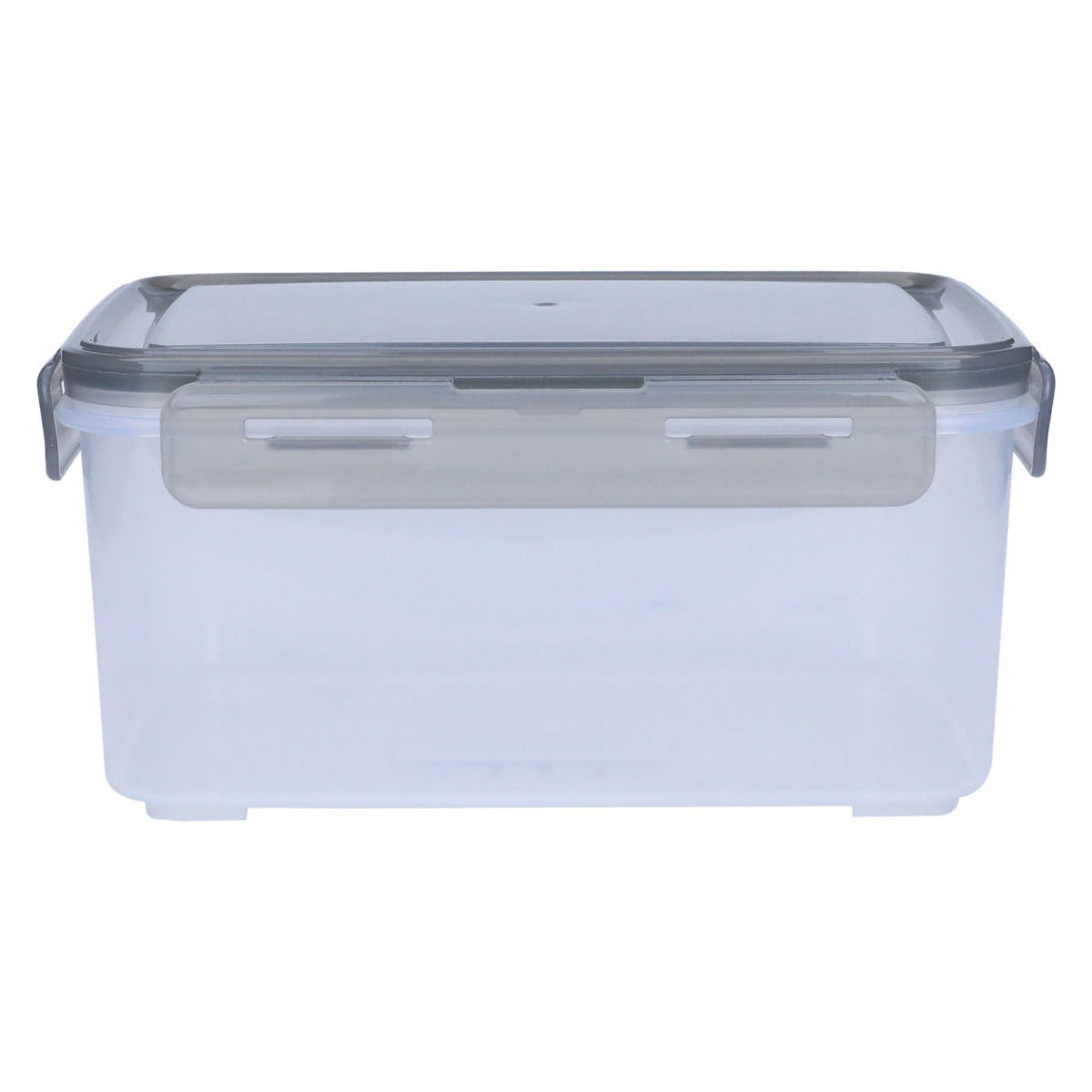 Al Saif Gallery Plastic Food Container with Lid, 2 L, 21 x 15 x 10 cm, Rectangle - Gray product image 1