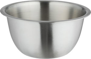 طقم زبديات ستانلس ستيل الصحاح، دائري، عميق - فضي مطفي product image 2