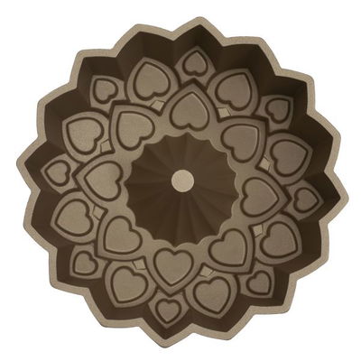 Rocky Aluminum Cake Mold, 24x24x7 cm - Dark Gold product image 2