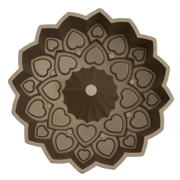 Rocky Aluminum Cake Mold, 24x24x7 cm - Dark Gold product image 2