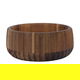 Al Saif Gallery Wooden Bowl, 15 cm, Small Round - Brown product image 1
