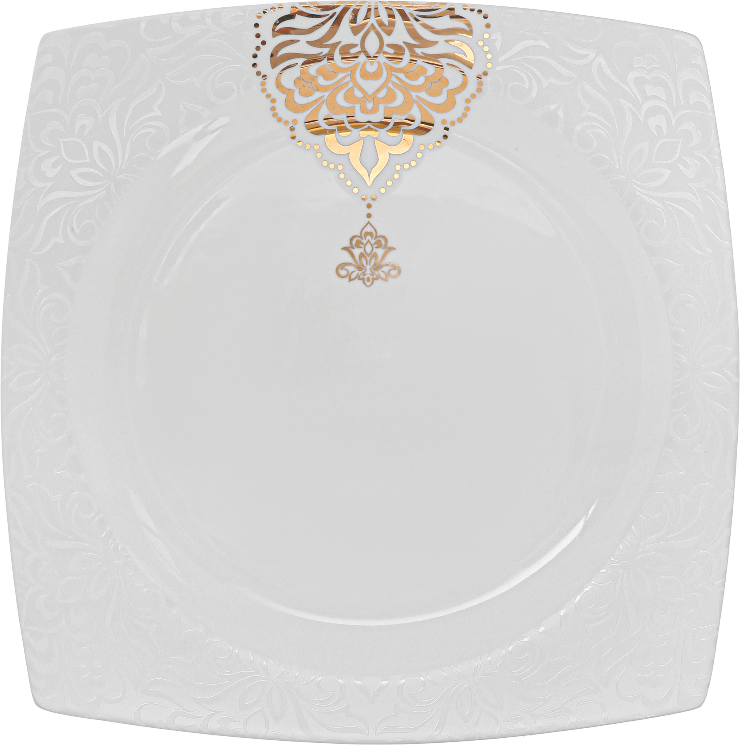 طقم سفرة بورسلان دانيا، 77 قطعة - ابيض ذهبي product image 17