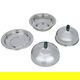 طقم طوفرية أستيل السيف غاليري، 2 تمرية، غطاء، يد رخامي، 3قطع - فضي product image 3