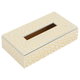 Diamond Glow Wooden Tissue Box, 23.5 x 12.5 x 6 cm - Beige Gold product image 1