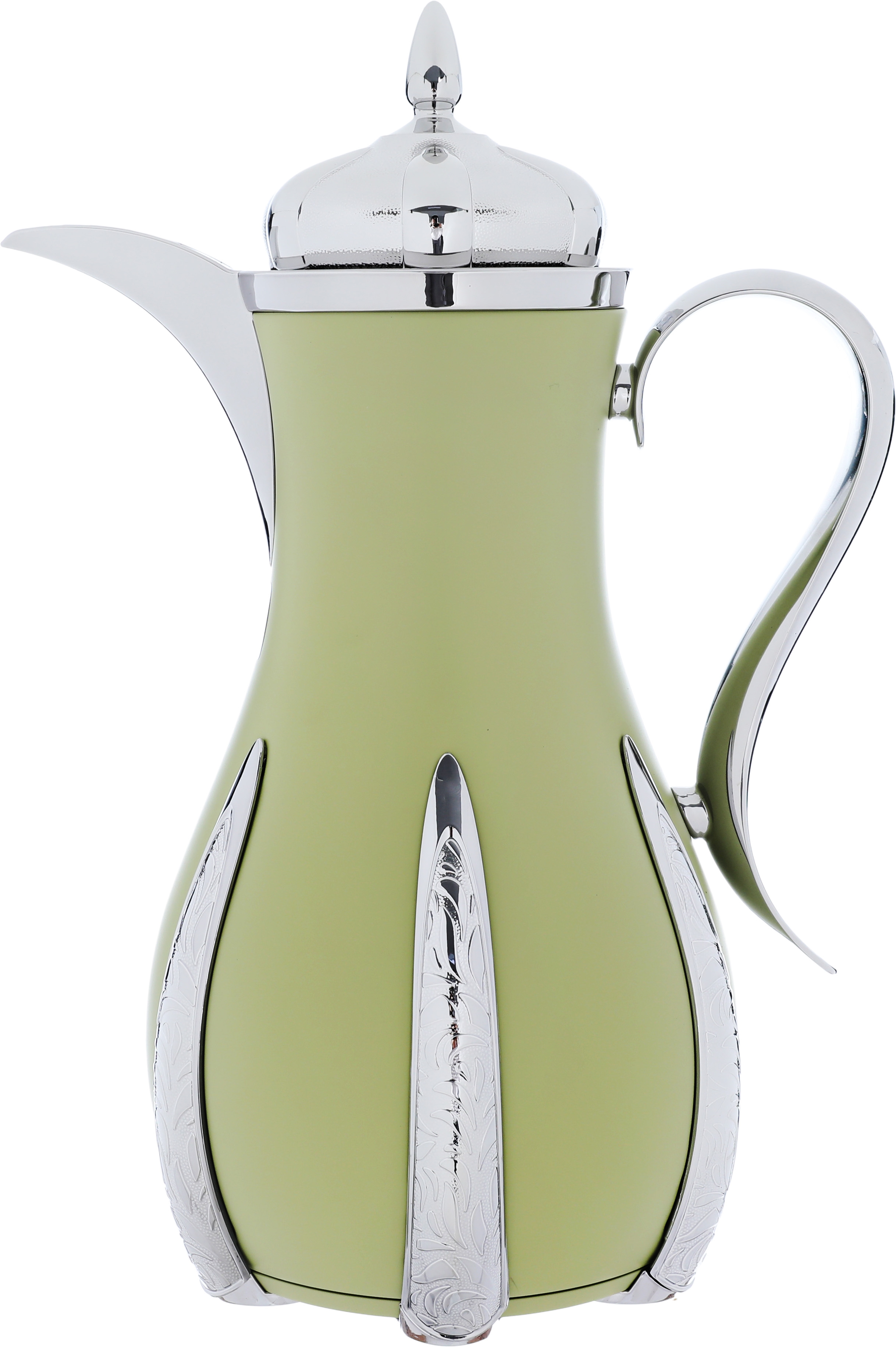 Al Saif Gallery Sana thermos set, 1 liter, thermal glass inner container, steel outer shell - light green product image 8