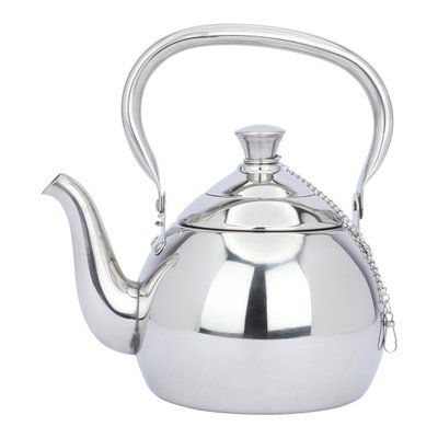 Al Saif Gallery Steel Arabic Teapot, 1 Liter - Silver product image 1
