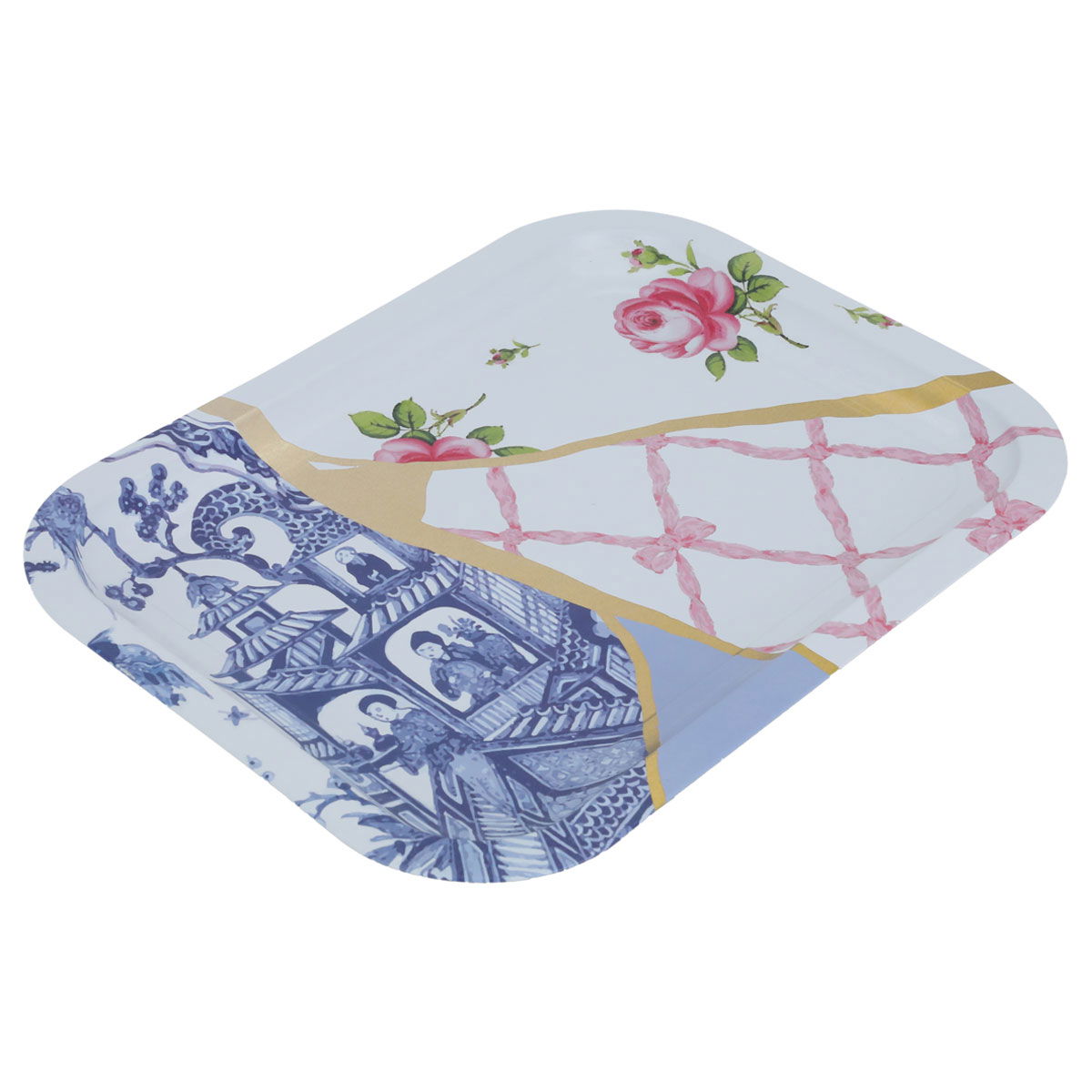 Tofaria Al Saif Gallery Melamine, 23.3 x 30.7 x 1.3 cm, Rectangle - Blue product image