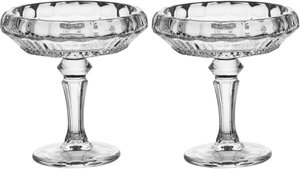 طقم ستاند تقديم زجاج، 9 سم، قطعتين - شفاف product image 2