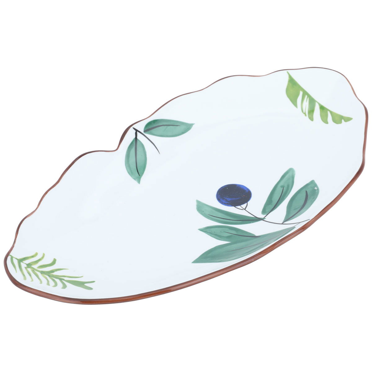 Al Saif Gallery porcelain dessert plate, 14 inches - white product image
