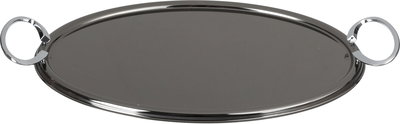 Al Saif Gallery Stainless Steel Serving Tray, 3 Pieces - Glossy Black Silver product image 3