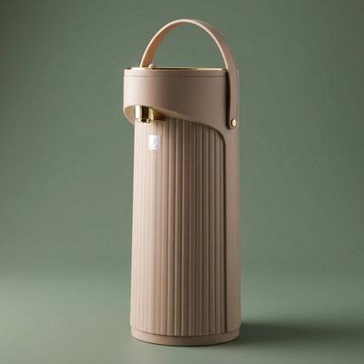 Good Glory Thermos, 2.2 liters, glass inner container, plastic outer shell - light golden brown product image 1