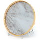 Alsaif gallery Tofaria Aluminum , 35x35x3.8 cm - white   golden product image 1