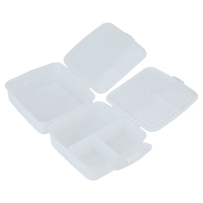 حافظة طعام بلاستيك تيتيز، 14×14×10 سم، 0.8 لتر، مربع - أبيض product image 5